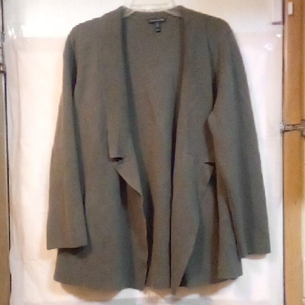 Eileen Fisher Charcoal Grey Knit Cardigan Xl